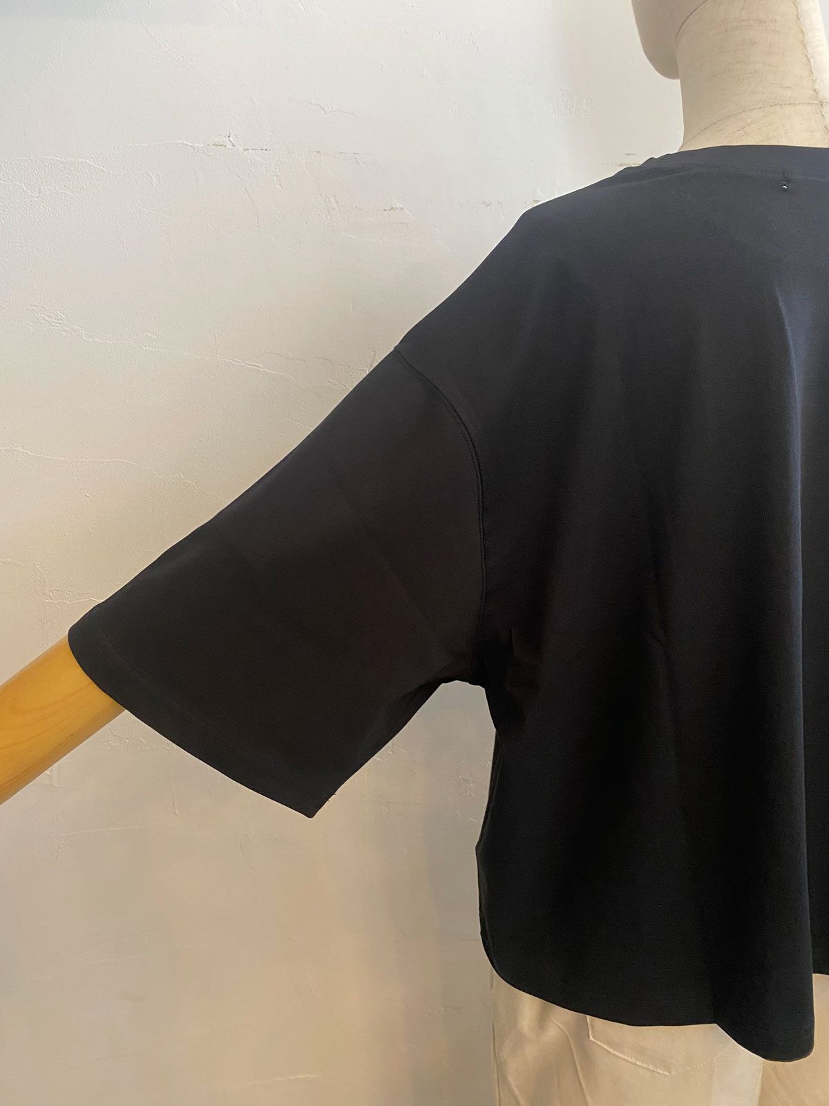 tulle bar TRANOI. wide tee ブラック