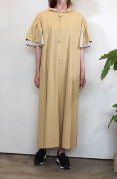 フレアアームパーカーワンピース イエロー