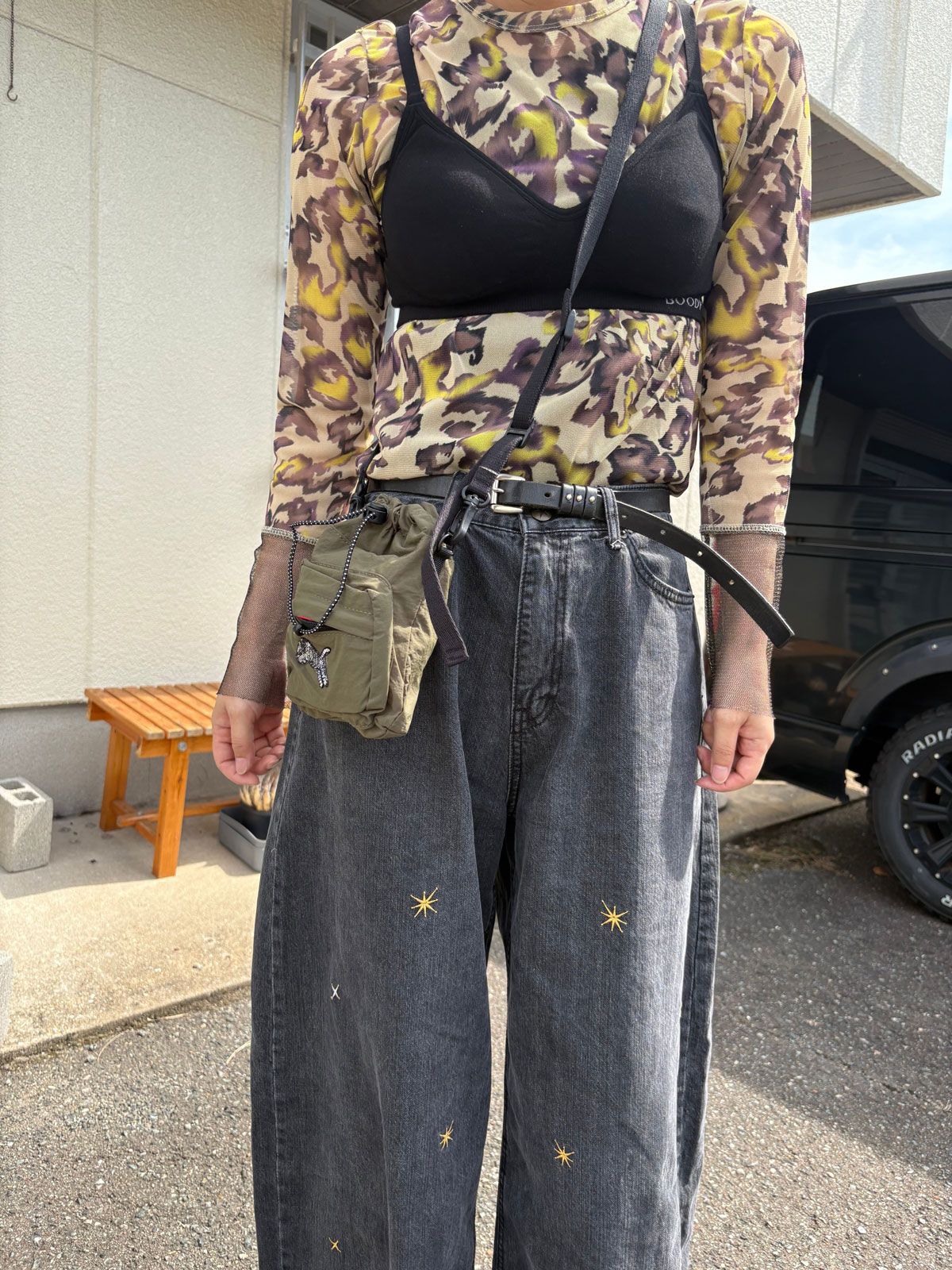 TORA トラ ミニバッグ カーキ