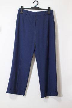 テーパードワイドパンツ ネイビー