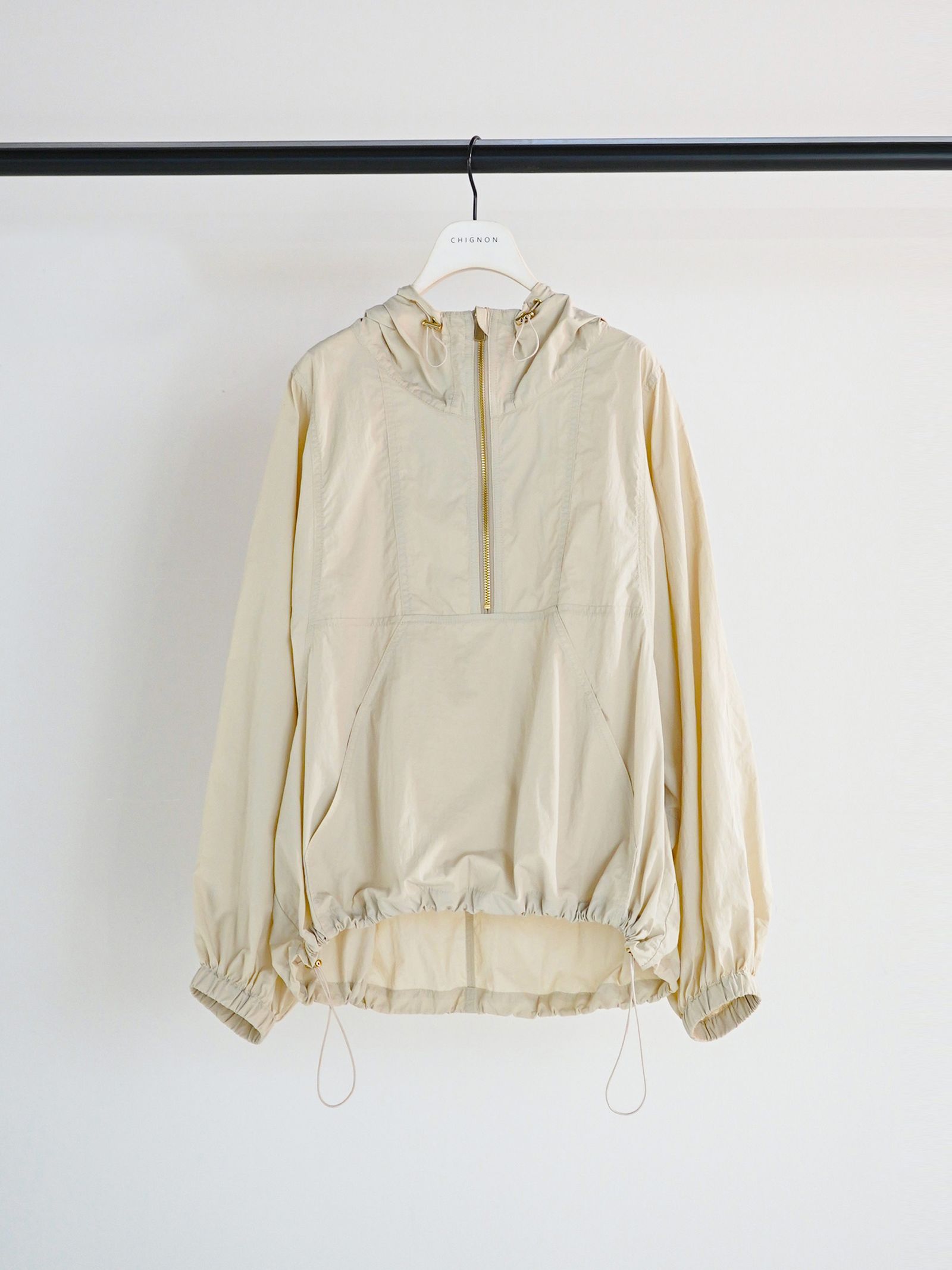 [4261-031MK] ドルマンスリーブアノラック アイボリー