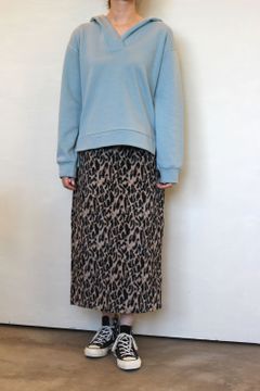 スキッパーパーカー ブルー