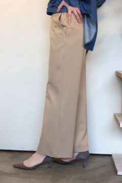 ヴィーナスティアポンチセミワイドパンツ ベージュ