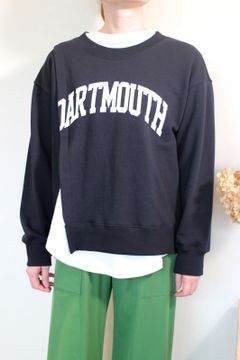 アシンメトリーロゴカットソー ネイビー
