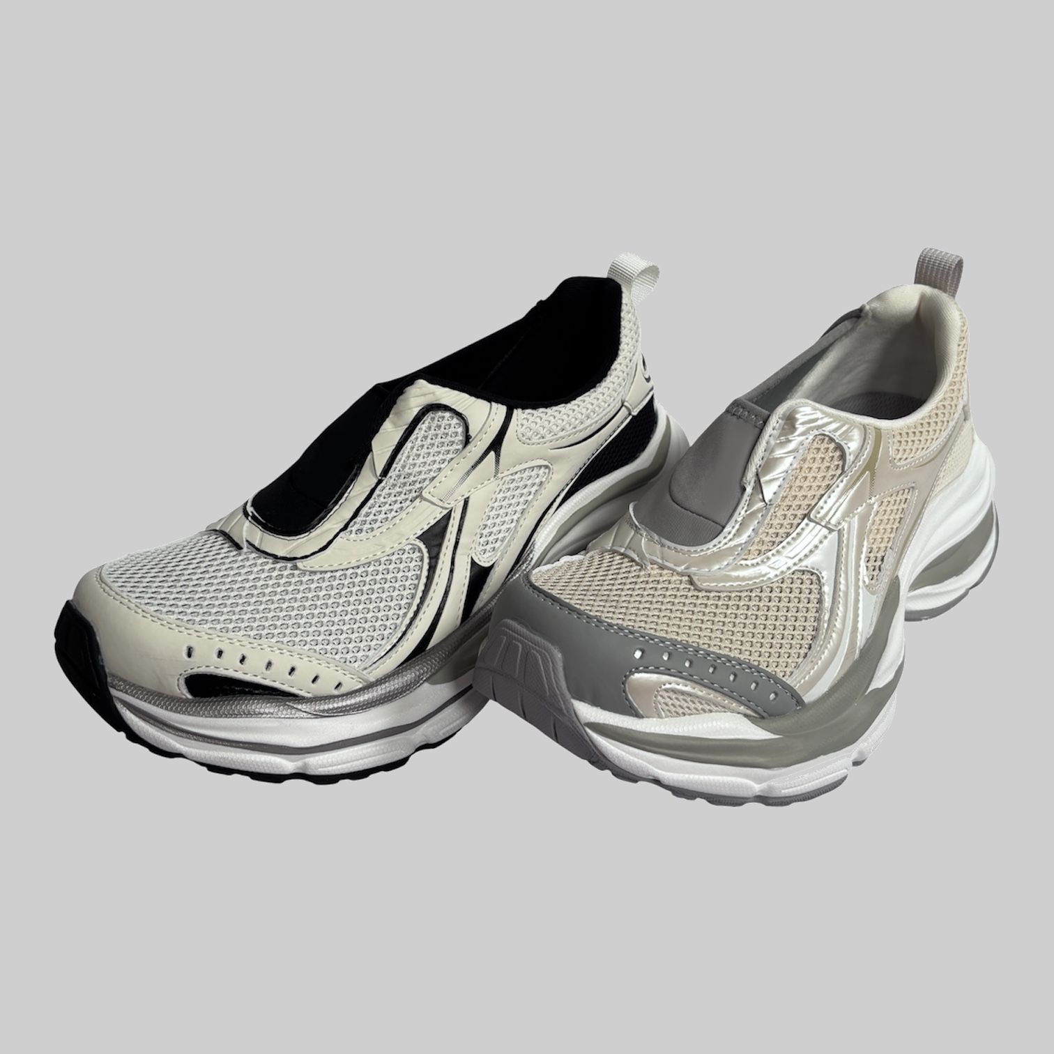 Mesh Slip-On Sneakers ブラック