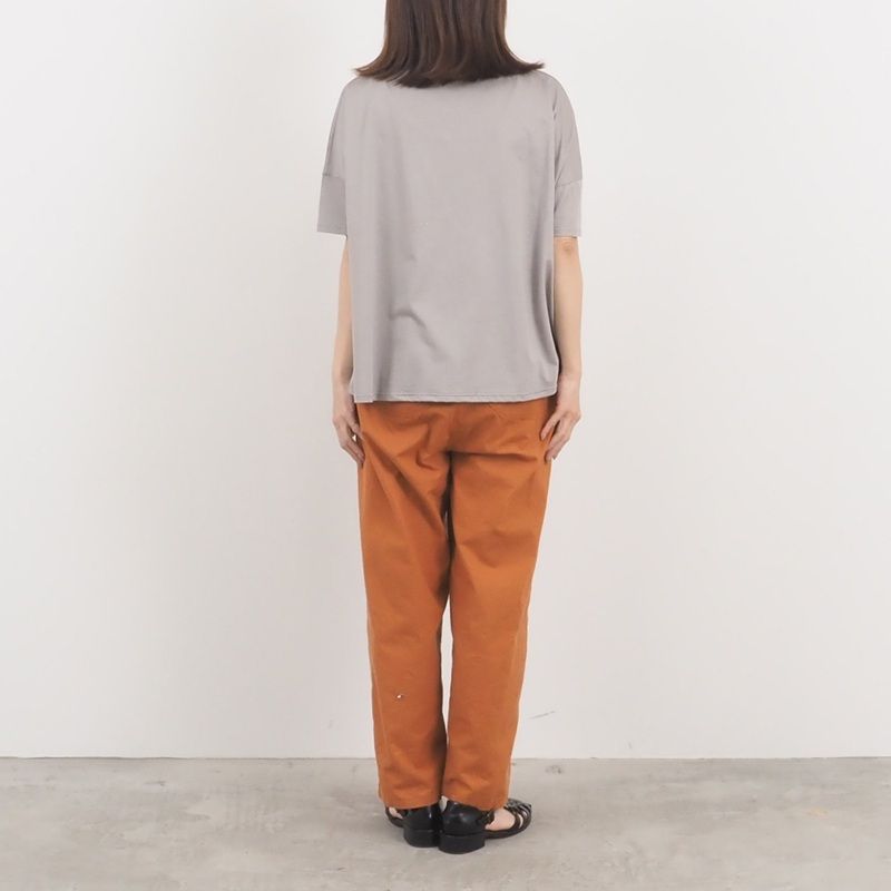 強撚天竺ワイドTシャツ グレー
