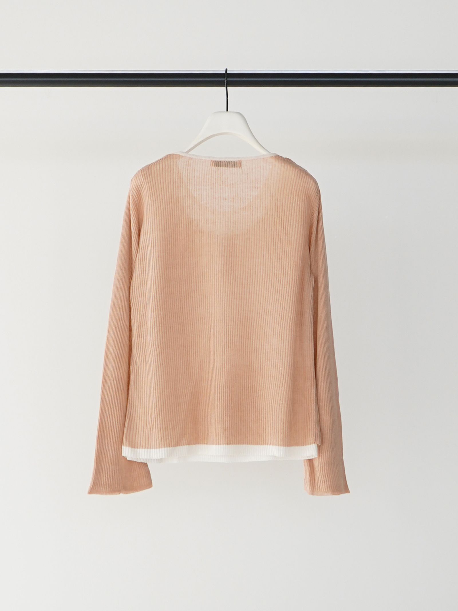 [9561-089GS] タンクレイヤードニット ピンク