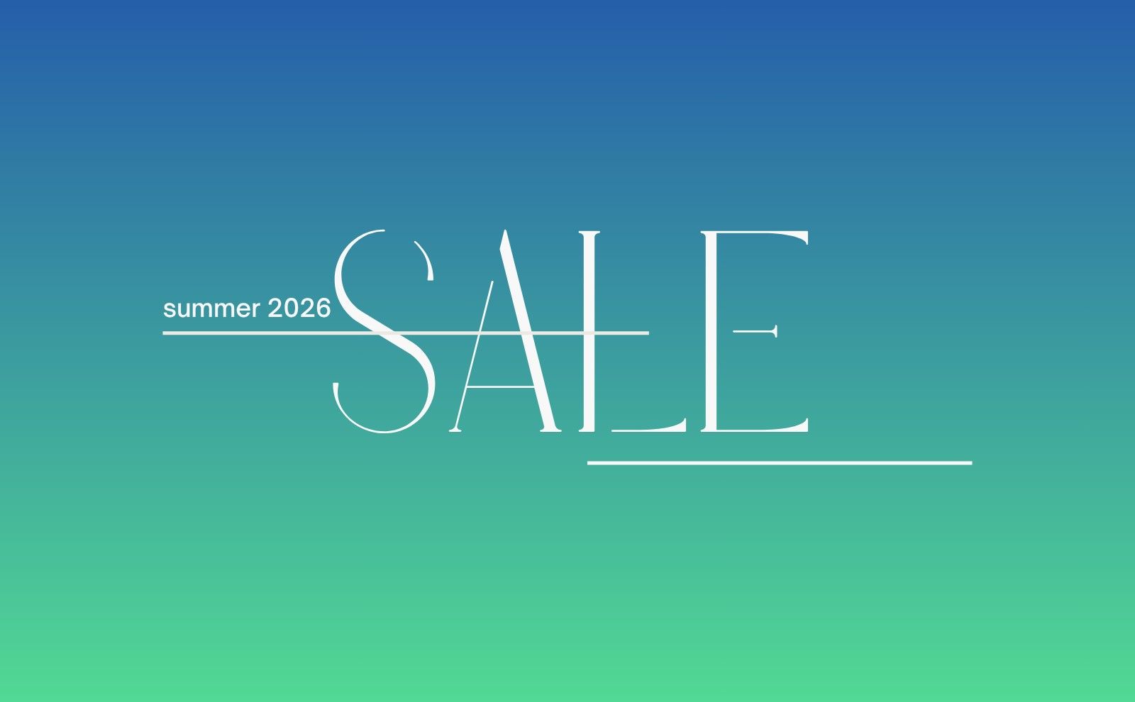 2026 SUMMER SALE