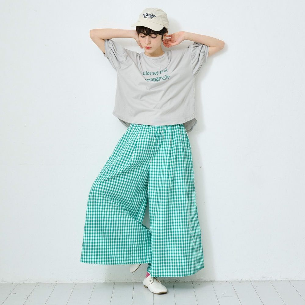 ClothesプリントT ライトグレー