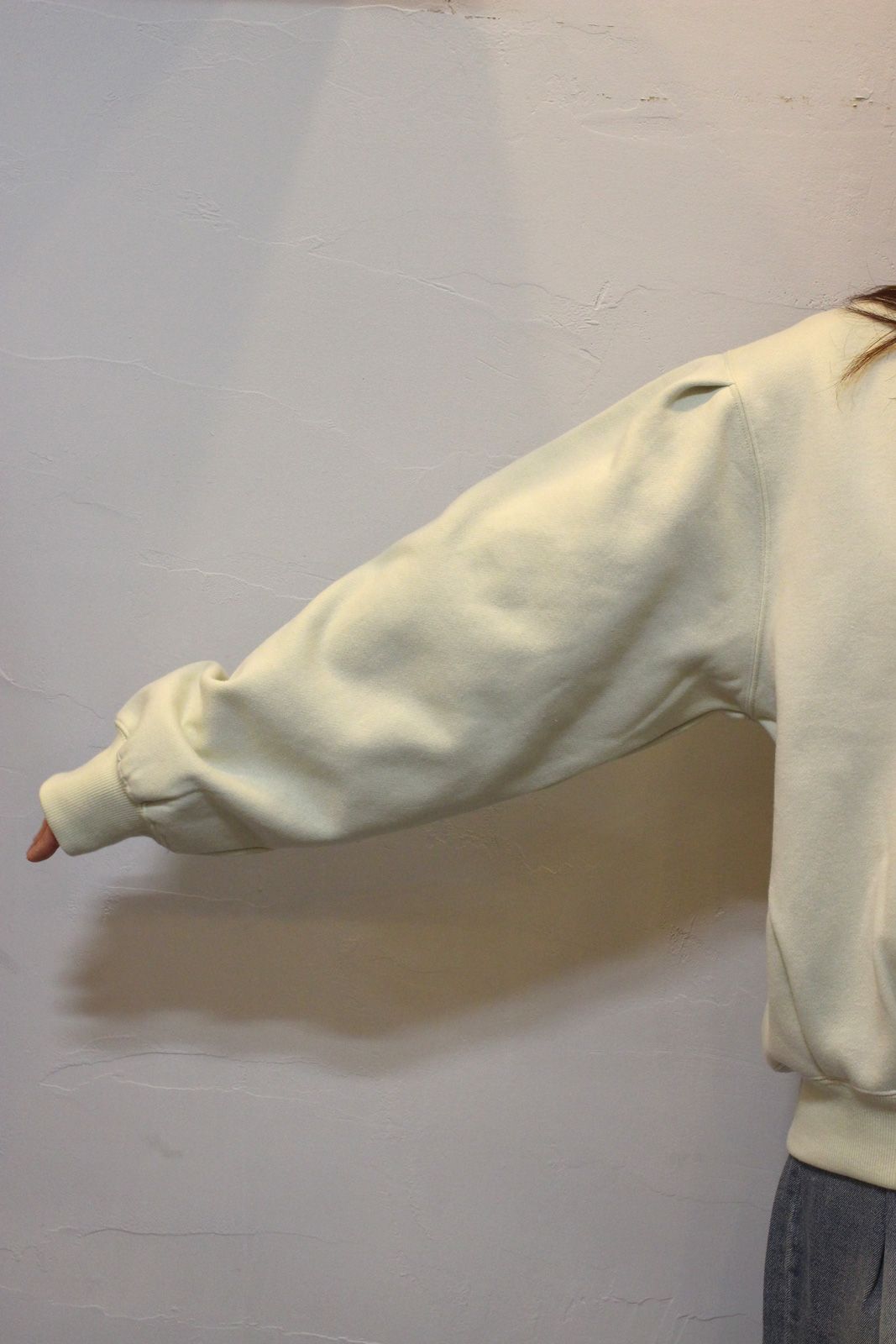 裏起毛 フロッキー ロゴスウェット ライム