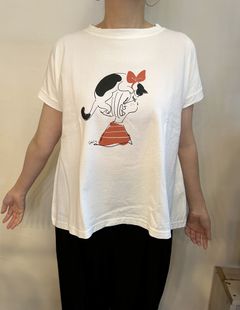 コンパクト天竺 おそろいのふたり ミナミTシャツ レッド