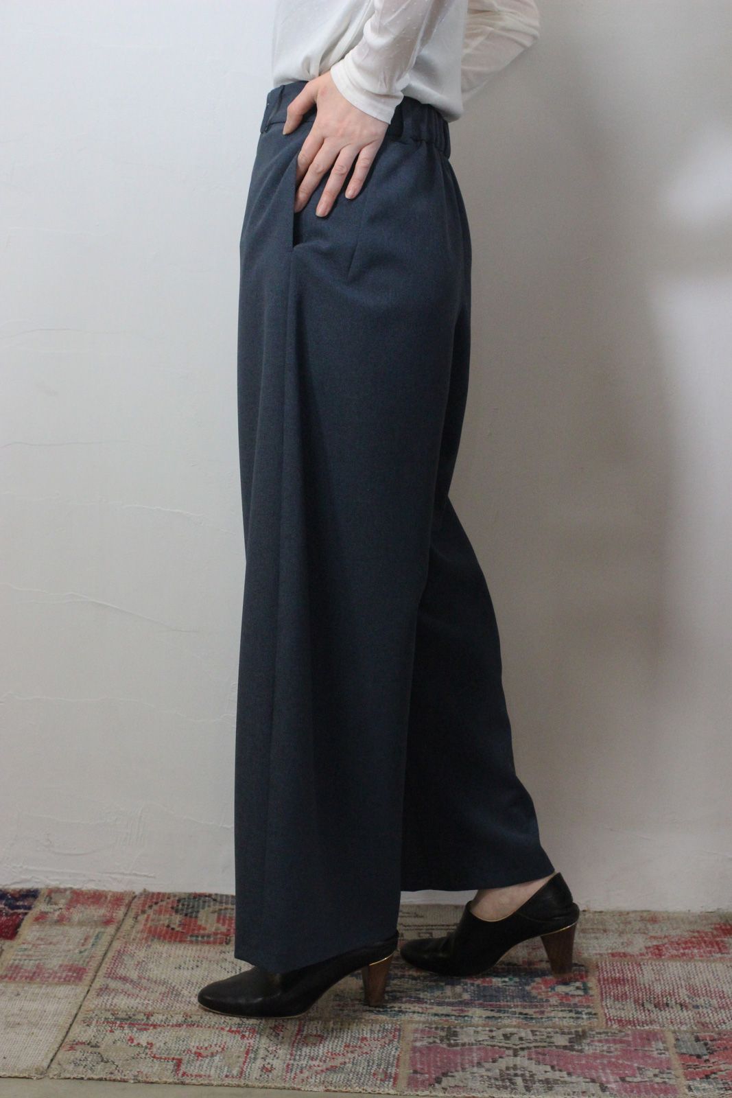 ドライトロピカルバレルパンツ ネイビー