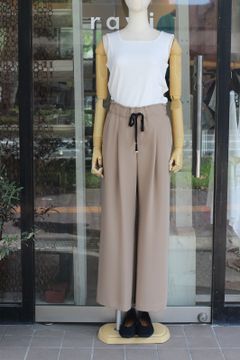 ダブルクロスワイドイージーパンツ ベージュ