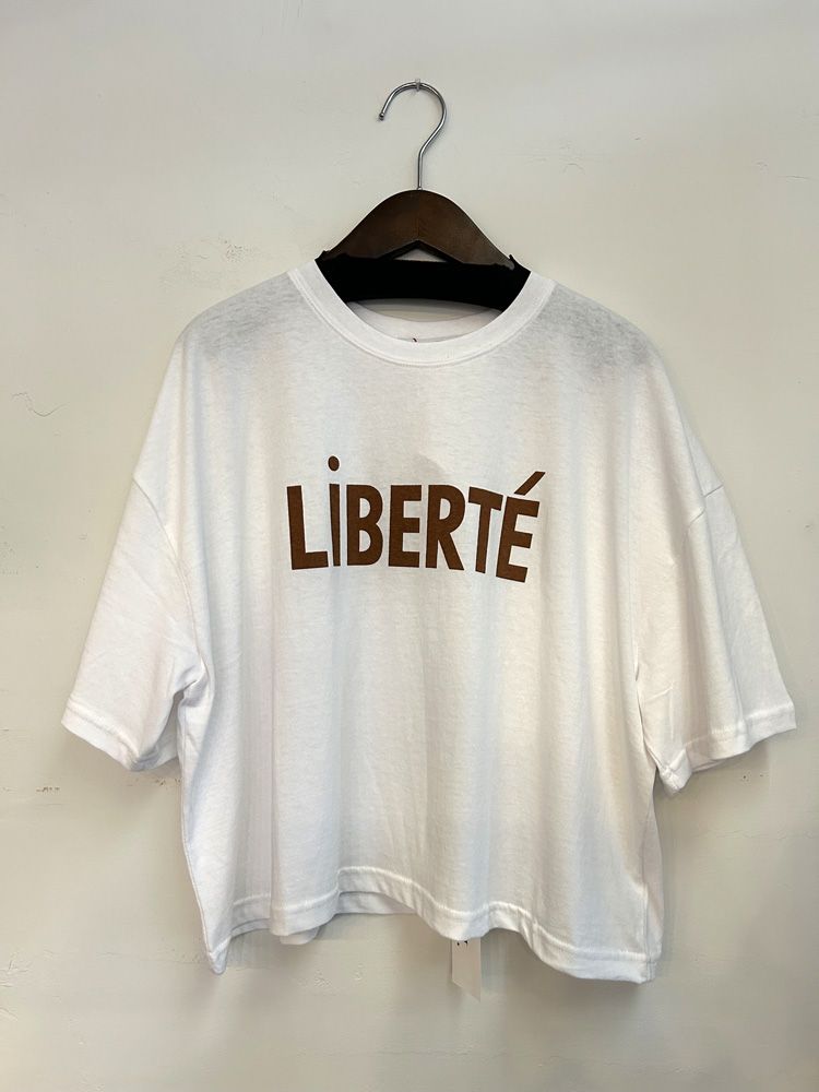 pearl necklace LOGO T ホワイト