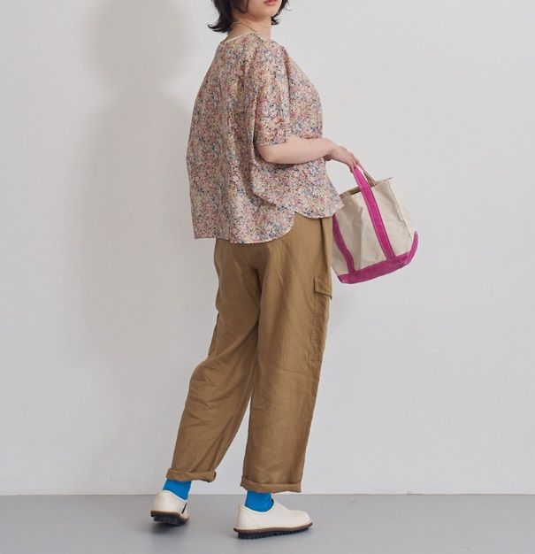 ミラクルウェーブ2WAYバトーブラウス オフxマルチ