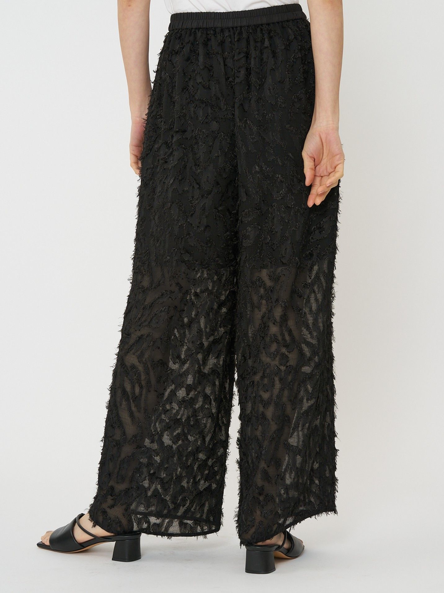 [3561-010KK] メッシュジャガードPT ブラック