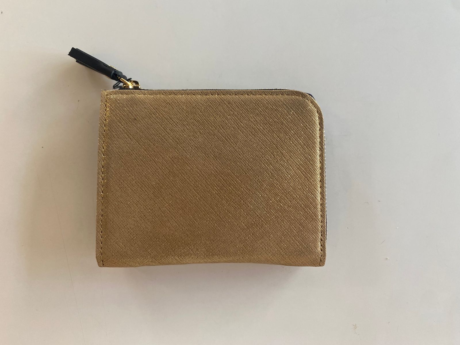 HAK L ZIP SHORT WALLET ゴールド
