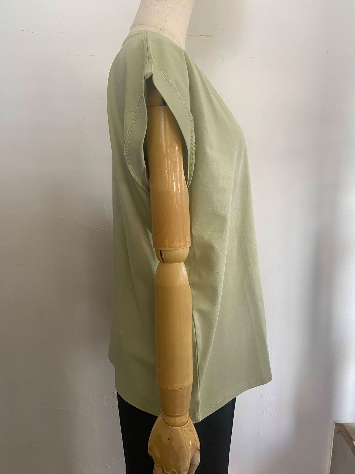 刺繍ロゴ入りカットT ミントグリーン