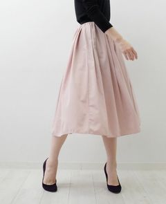 神戸・山の手スカート ライトピンク ミモレ
