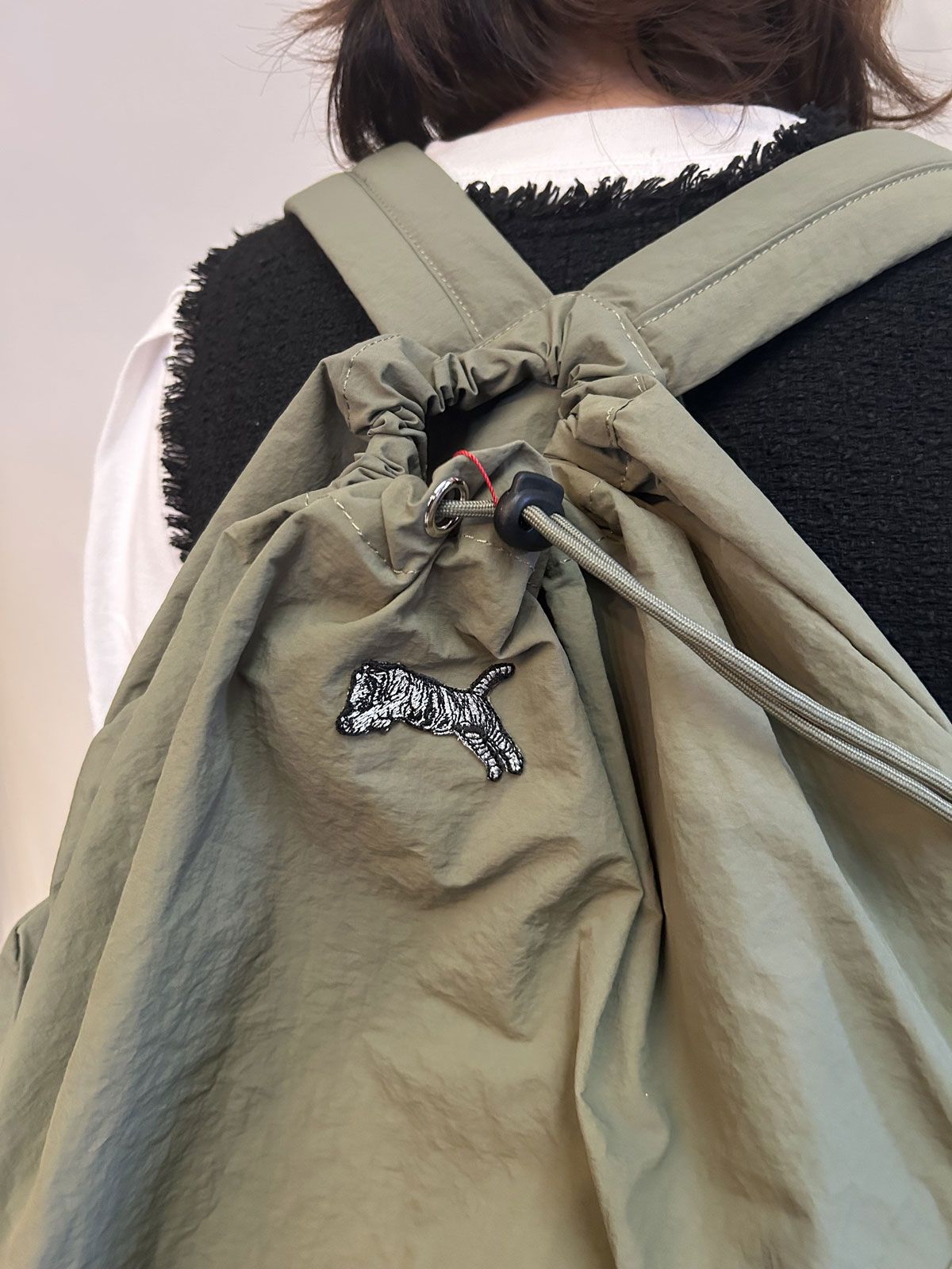 ドローストリング TORA リュック カーキ