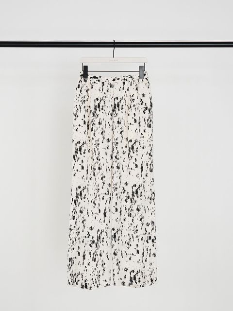 [3963-628MK] レオパードストレートイージーPT ホワイト