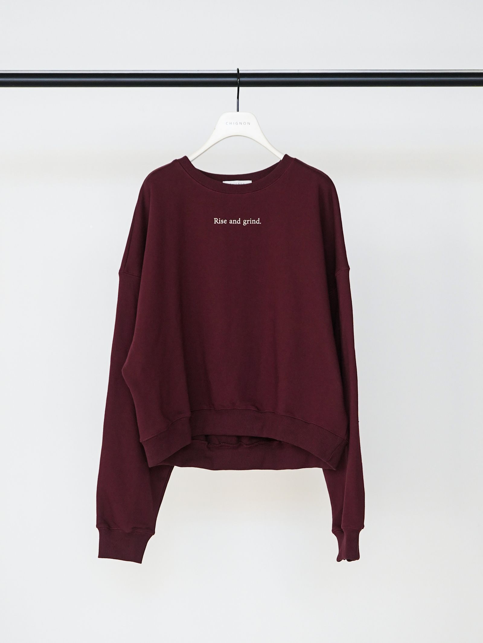 [8454-131KK] RiseミニロゴスウェットPO ボルドー