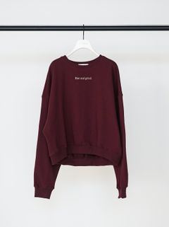 [8454-131KK] RiseミニロゴスウェットPO ボルドー