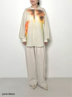 [1456-440MK] オリジナル柄SH アイボリー