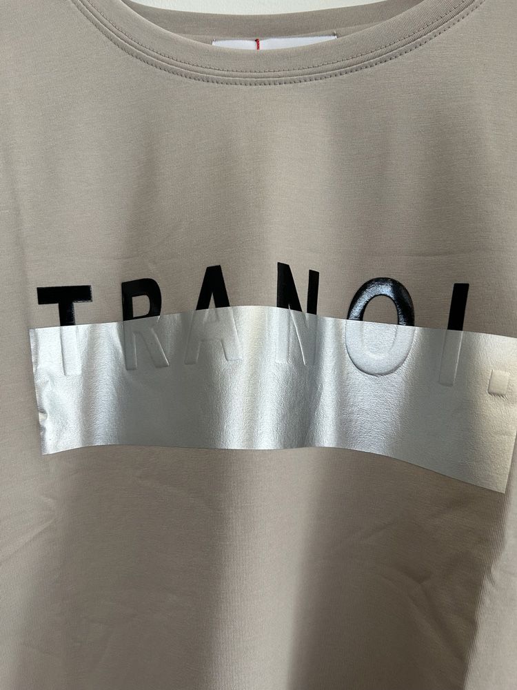 TRANOI.Tee グレージュxシルバー