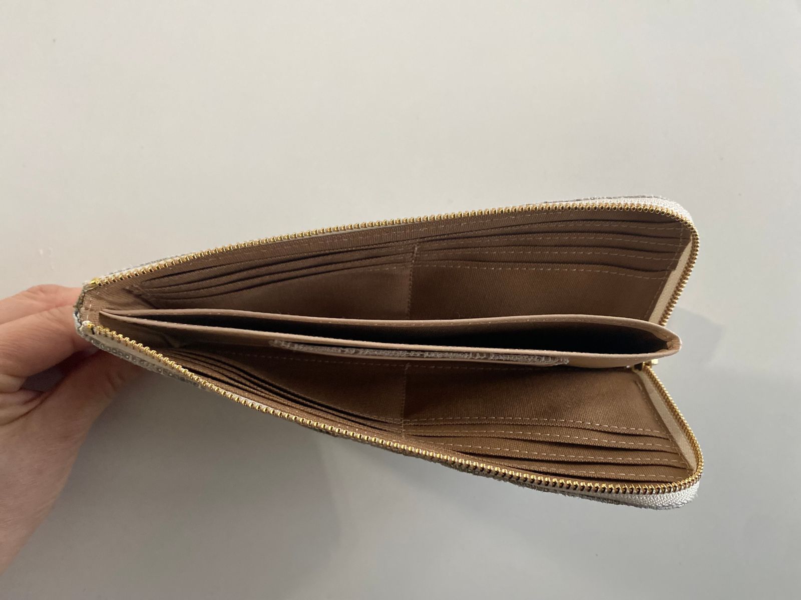 PAR2 L ZIP LONG ジグザグ 長財布 シルバー