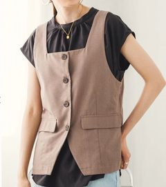 リネンブレンドミディジレ モカ