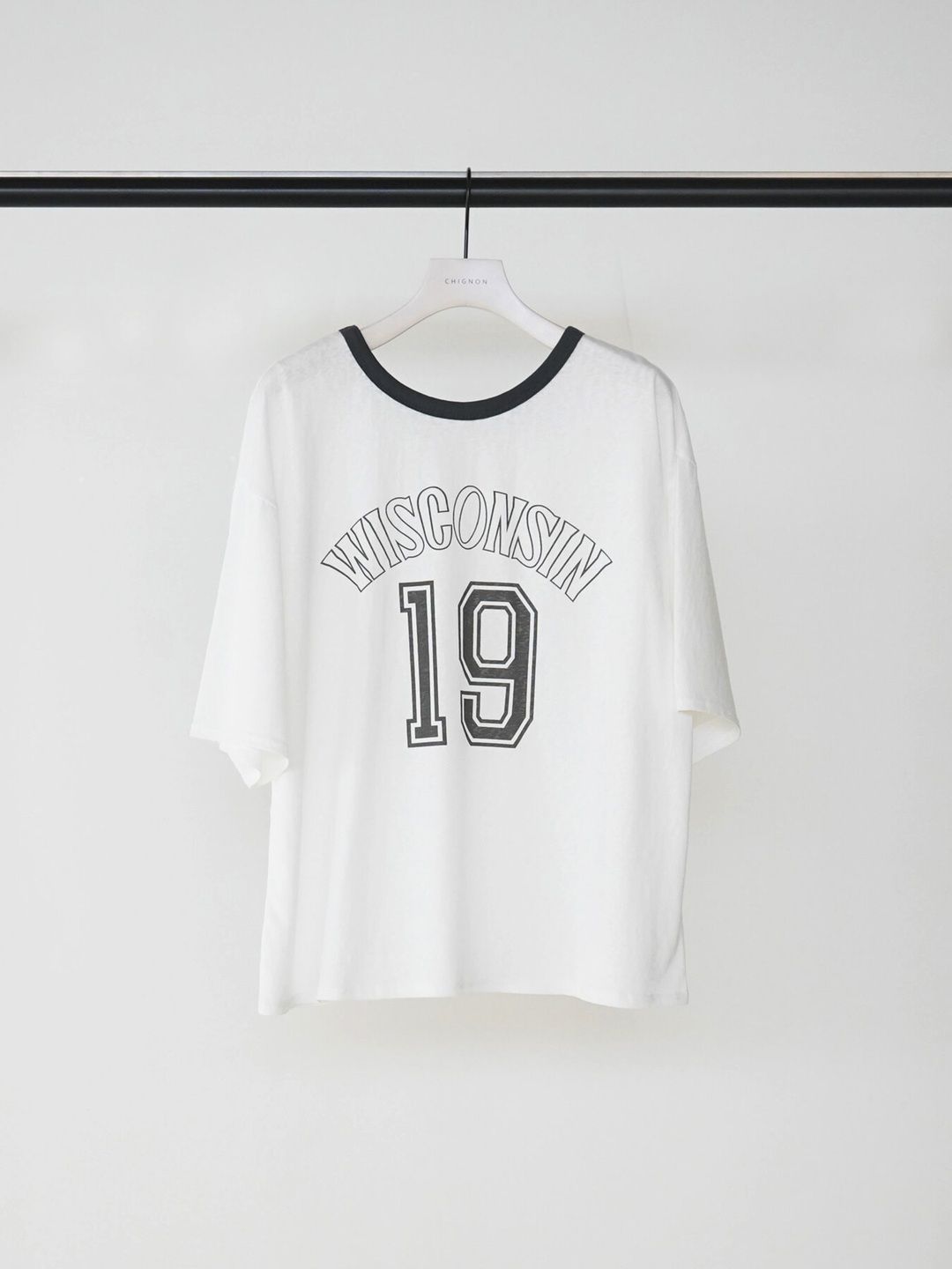 [8463-712KK] ナンバリングTEE ホワイト