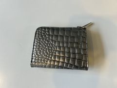 CORO Lジップ ショート ウォレット シルバー