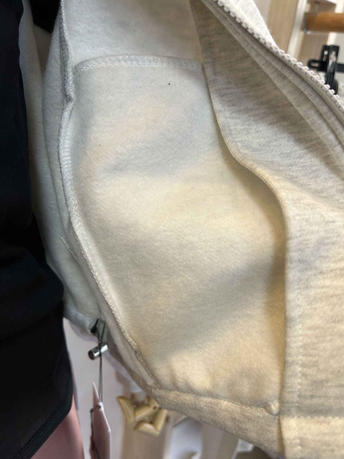 裏起毛 Wジップハイネックブルゾン チャコール