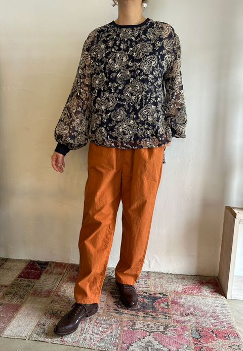 オパールJQレイズPOブラウス ネイビー