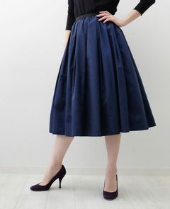 神戸・山の手スカート ネイビー ミモレ
