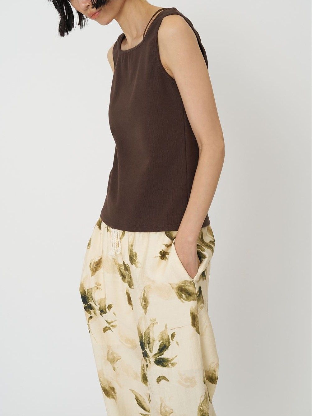 [8961-109KK] ナローコードデザインタンク ブラック