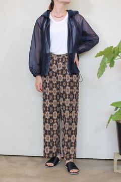 シアーフードパーカー ネイビー