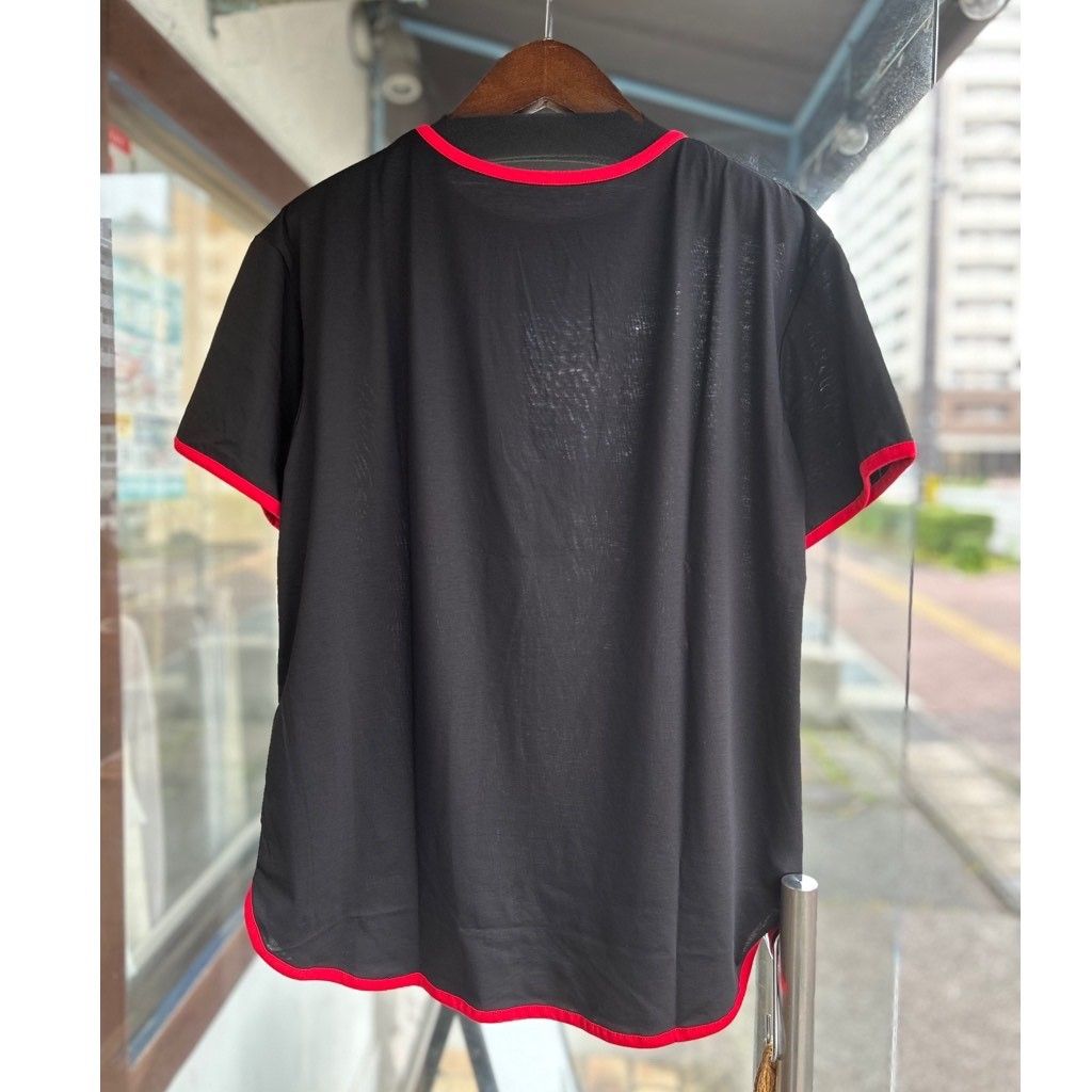 微強燃天竺リンガーT ブラックxレッド