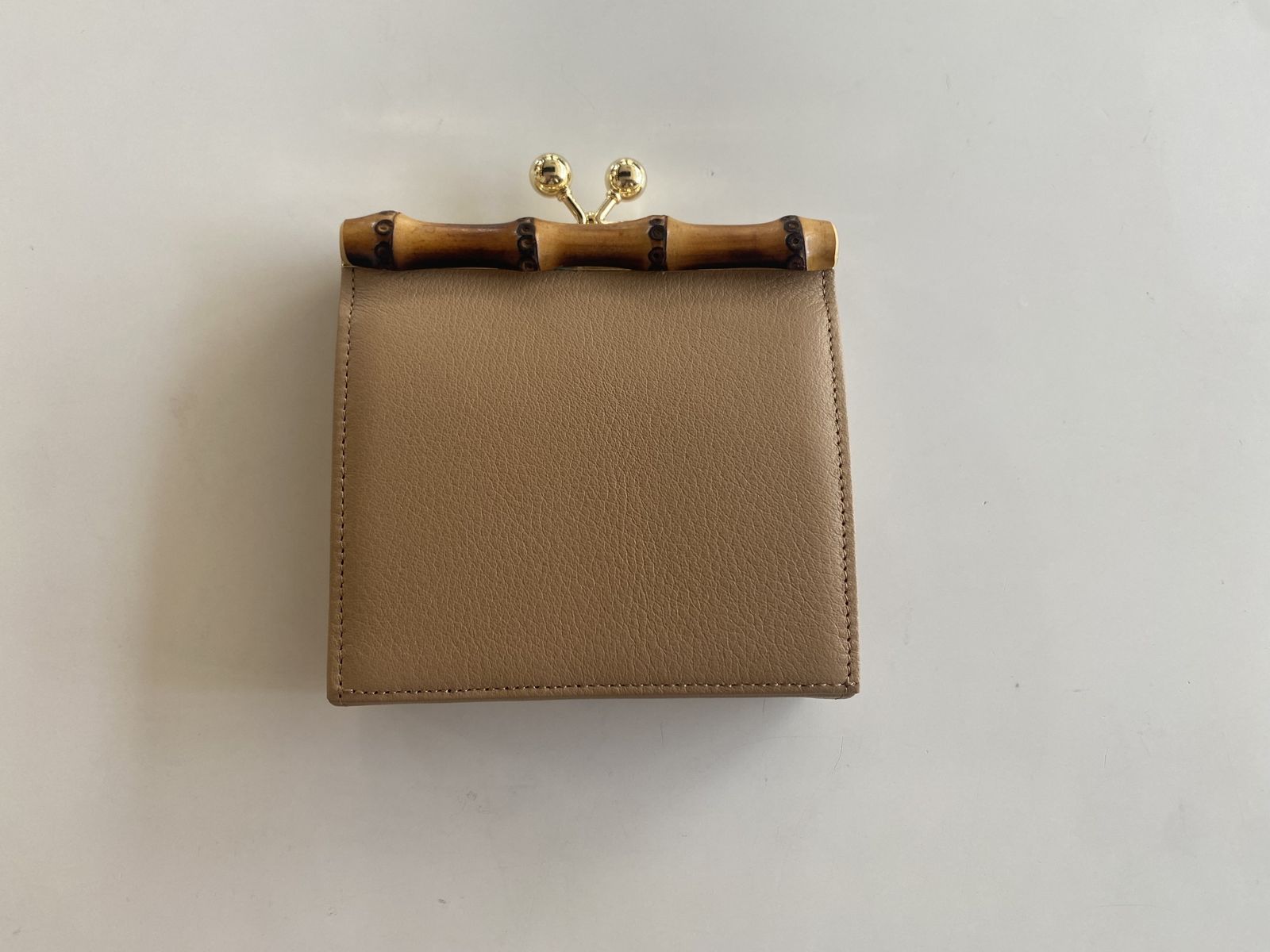 BAM SHORT WALLET がま口 モカ