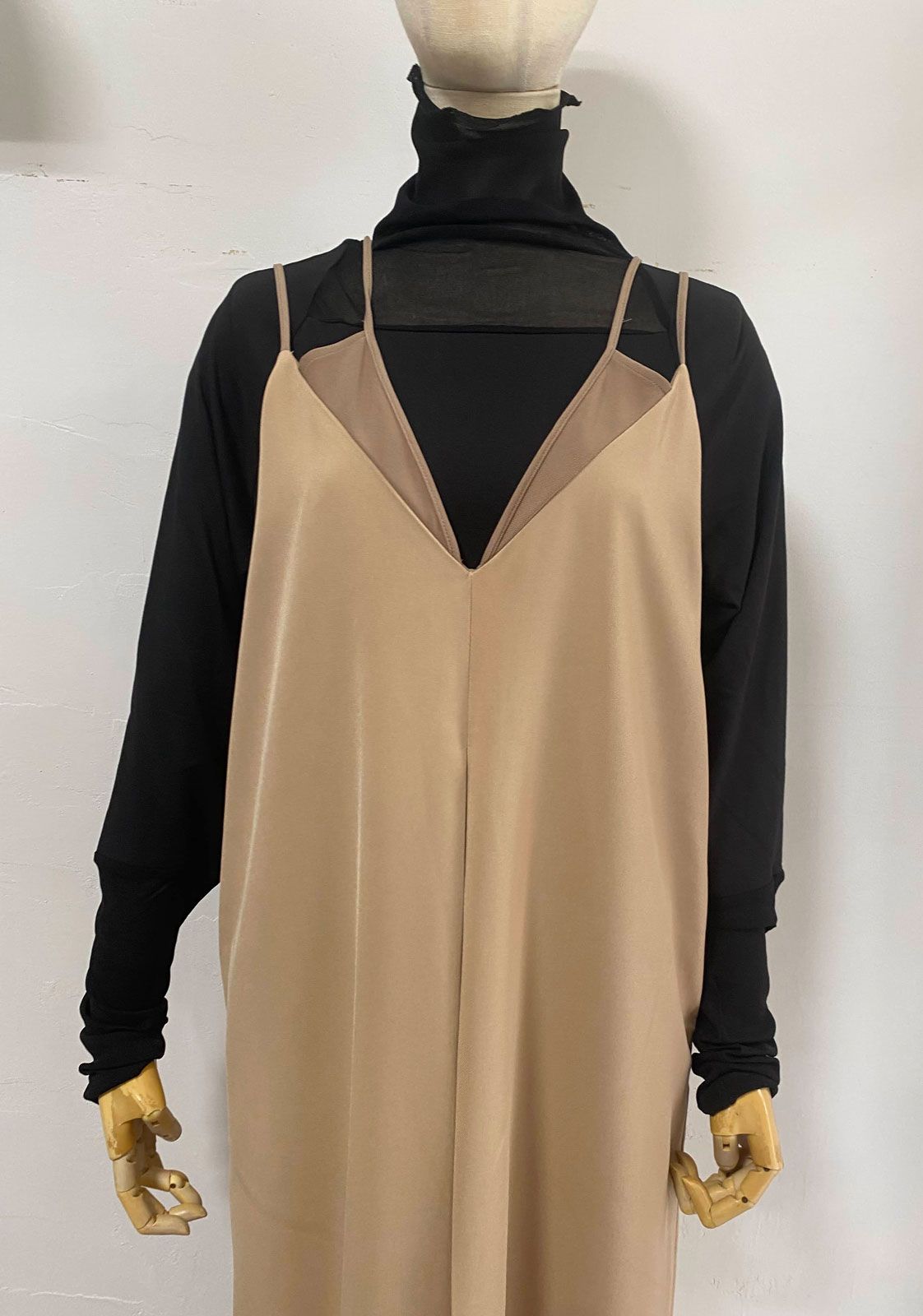 レイヤードキャミワンピース beige