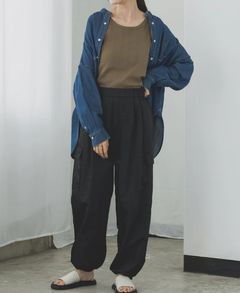 デニムオーバーシャツ ブルー