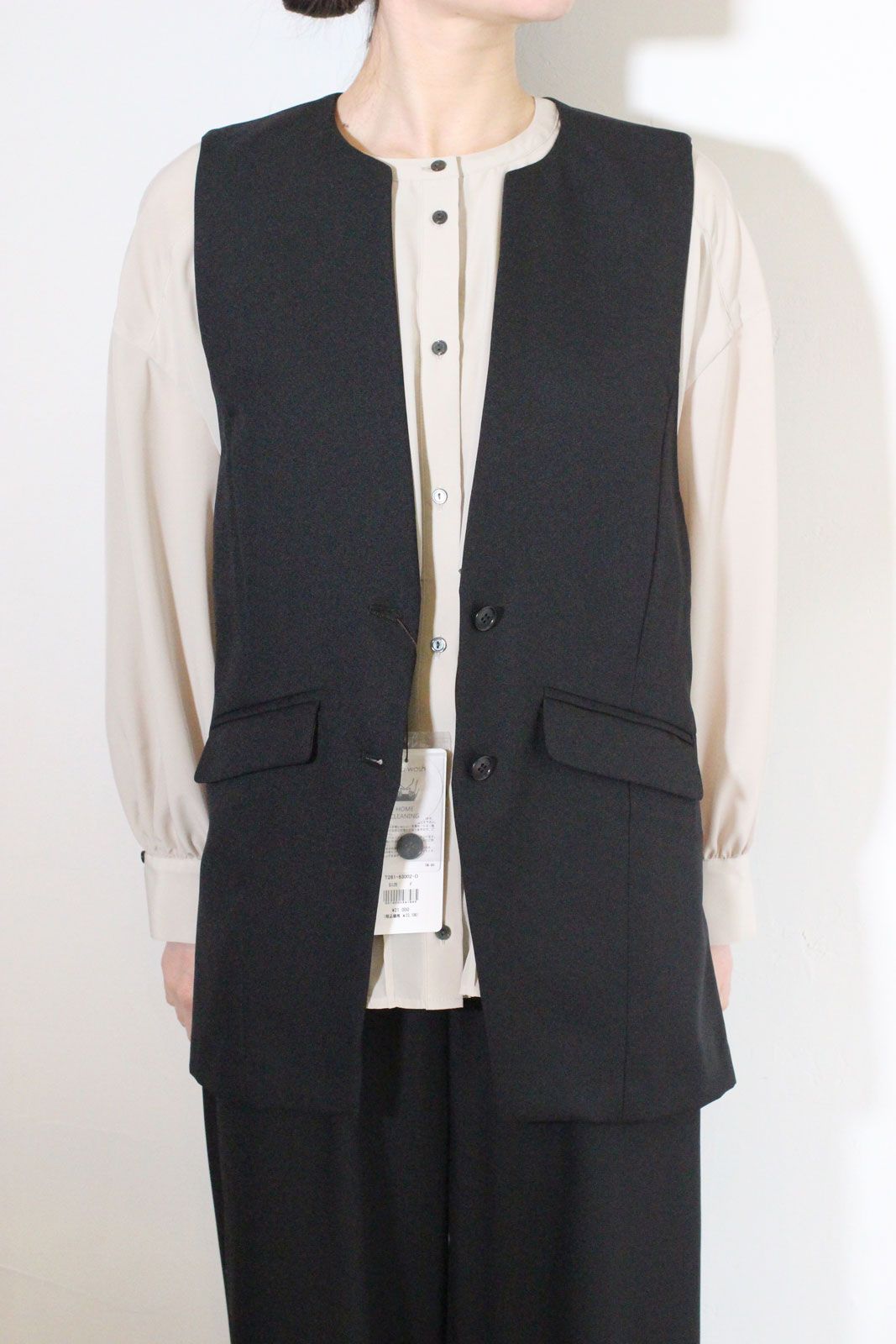 ソフィーツイルストレッチジレ ブラック