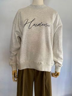 裏毛ロゴスゥェット オートミール