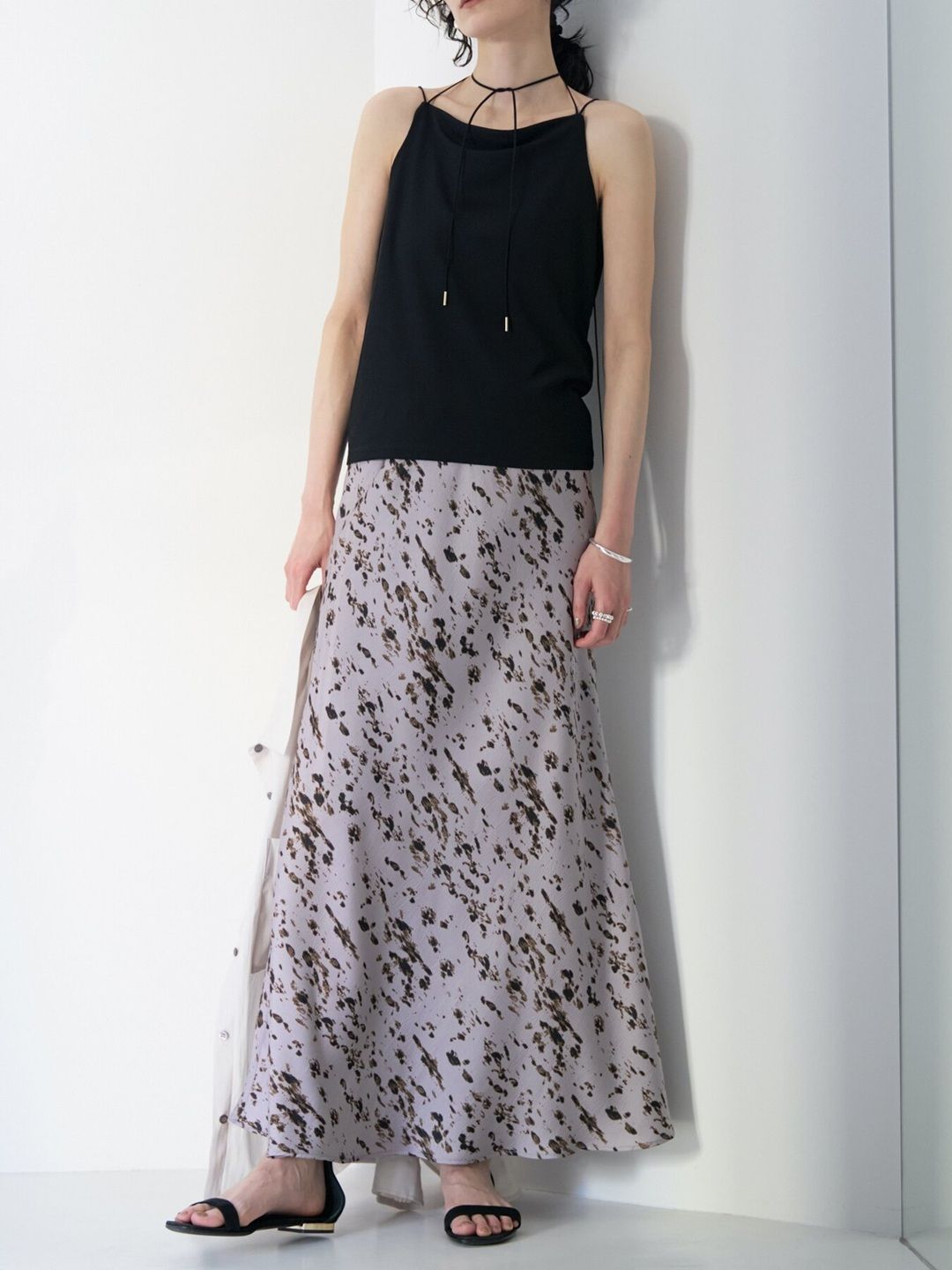 [8263-717KK] マルチWAYドロップコードキャミ オフホワイト