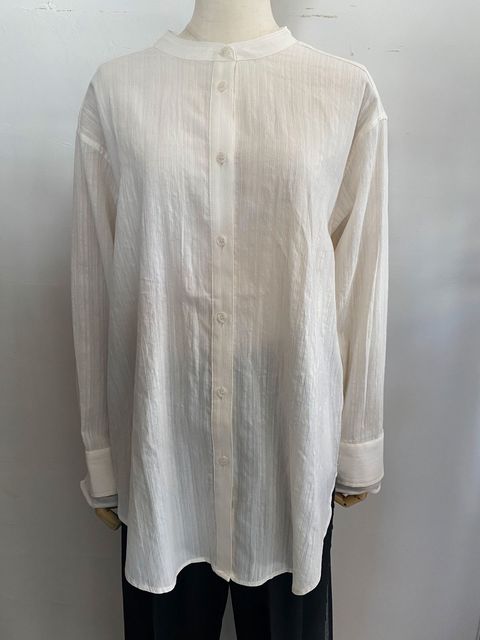 スプリングスラブ レイヤード風シャツ オフホワイト