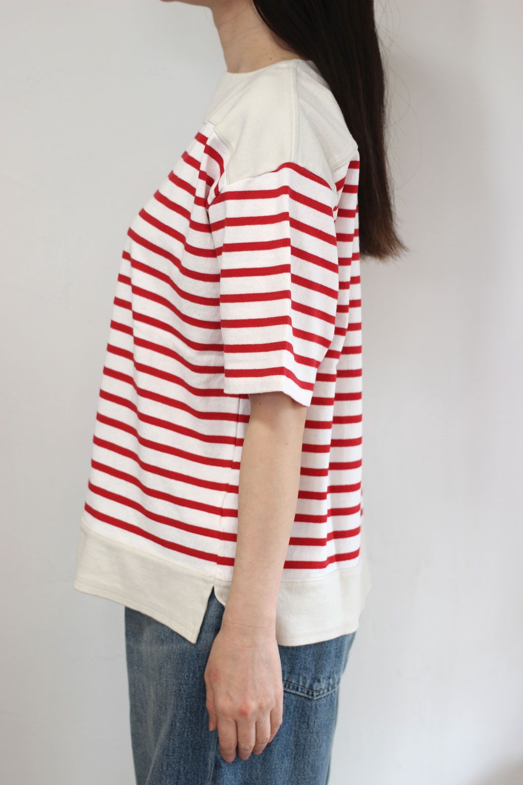 マルセイユボーダー半袖Tシャツ ブルー