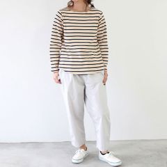 タイプライターダンプストレートパンツ ライトグレー