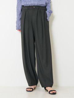 [3263-625MK] ドレープコクーンPT ブラック