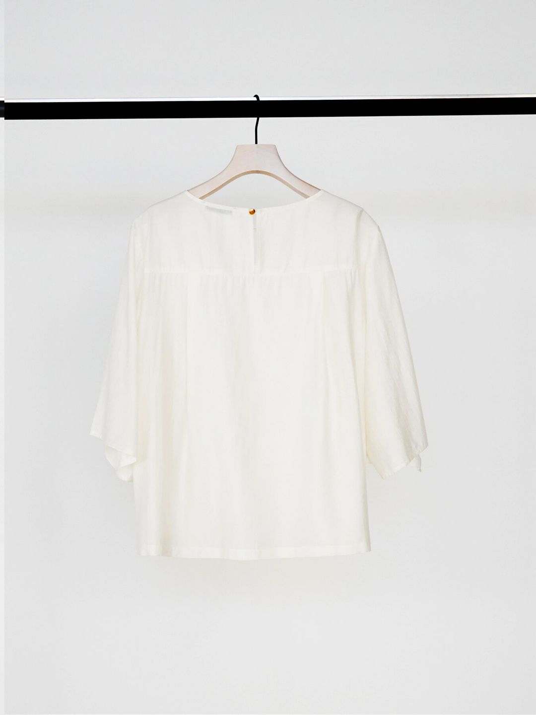 [1863-601KK] フレアスリーブブラウス オフホワイト